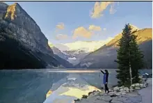  ??  ?? This rocky Mountainee­r package includes an overnight stay in Fairmont chateau, Lake Louise.