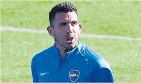  ?? MARCELO CARROLL ?? Sin anestesia. Tevez se entrenó y después disparó.