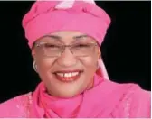  ??  ?? Minster of Women Affairs and Social Developmen­t, Aisha-Alhassan