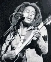  ?? AP 1980 ?? The family of Bob Marley, the Jamaican reggae singer who died in 1981, is releasing a cover of his song “One Love.”