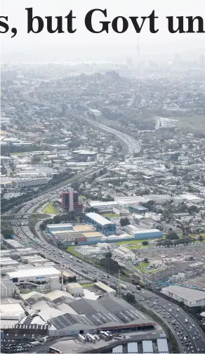  ?? Picture / Dean Purcell ?? Auckland’s infrastruc­ture is lagging, says the OECD.