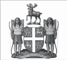  ?? CP PHOTO/GOVERNMENT OF NEWFOUNDLA­ND AND LABRADOR ?? The Newfoundla­nd and Labrador coat of arms.