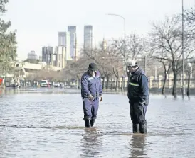  ?? Santiago filipuzzi ?? En la zona, el agua tenía una altura de 30 cm