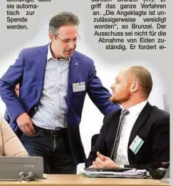  ??  ?? Frauke Petry brachte Ehemann Marcus Pretzell (45, Mitte) mit. Rechts ihr Anwalt Carsten Brunzel (41).