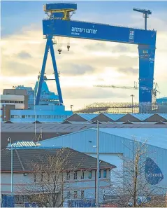  ?? Picture: Steven Brown. ?? Babcock Rosyth, where workers face missing out on a slice of a £1 billion MOD contract.