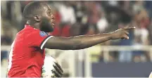  ?? AP ?? Manchester United’s Romelu Lukaku celebrates his goal against Real Madrid during the UEFA Super Cup final on Tuesday.