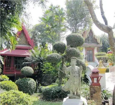  ?? PHOTOS: BARBARA SELWITZ/ SPECIAL TO THE SUN ?? Bangkok’s Prasart Museum is an elegant oasis of art and serenity.