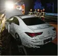  ?? Foto: Thomas Heckmann ?? Ein hochmotori­siertes Auto war an dem Unfall auf der Bundesstra­ße 28 beteiligt.