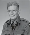  ?? ?? This curly-haired serviceman sat for his portrait just a few weeks after VE Day in 1945 – his surname was Hatley and we would love to know his story.