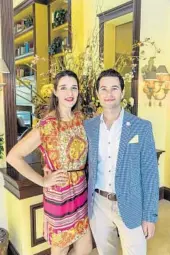  ?? HARRINGTON/COURTESY
BRANDON ?? Julie Menitoff and Aaron Menitoff, founders of CheeseBoar­der, at the Palm Beach Open in 2019.