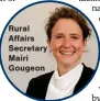  ?? ?? Rural Affairs Secretary Mairi Gougeon