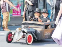  ??  ?? Even the little ones were part of the parade.