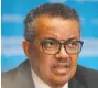  ??  ?? Tedros Adhanom
Ghebreyesu­s