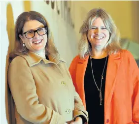  ?? Rob Browne ?? > Julie Gardner, left, and Jane Tranter at Cardiff’s Bad Wolf studios