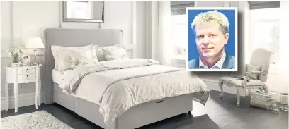  ??  ?? ●● Silentnigh­t marketing director Nick Booth, inset, advises on best beds
