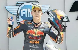  ?? FOTO: EFE ?? Raúl Fernández Su tercera pole en Moto3 tras Brno y Red Bull Ring-1; falta rematar