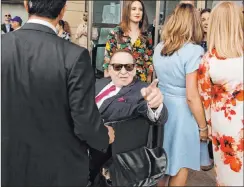  ?? Sebastian Scheiner The Associated Press ?? Sheldon Adelson attends the opening of the U.S. Embassy in Jerusalem in May 2018. Israel’s Benjamin Netanyahu said Tuesday that Adelson “will forever be remembered” for his work strengthen­ing ties between the U.S. and Israel.