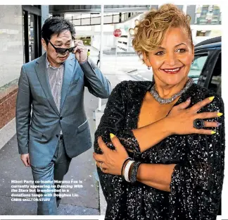  ?? CHRIS SKELTON/STUFF ?? Ma¯ ori Party co-leader Marama Fox is currently appearing on Dancing With
the Stars but is embroiled in a donations tango with Donghua Liu.