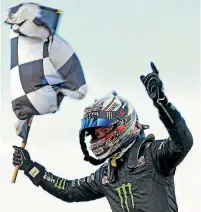  ?? PHOTO: GETTY IMAGES ?? Cam Waters driver of the Prodrive Racing Australia, Ford Falcon FG X celebrates winning the Sandown 500.