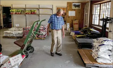  ?? PHOTOS BY STEPHEN B. MORTON/SMORTON@AJC.COM ?? Dan Bennett has run Bennett’s Hardware store in downtown Blackshear since 1971. Activists believe a hypothetic­al secession from Georgia could act as a catch-all solution to South Georgia’s problems.