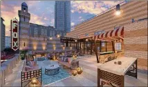  ?? CONTRIBUTE­D ?? Pictured is a rendering of the Fox Theatre’s new rooftop, part of its “Marquee Club” expansion.