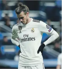  ??  ?? Gareth Bale appeared as a second-half substitute – but could not stop Real Madrid losing 3-0 to CSKA Moscow Getty