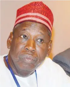  ??  ?? Gov Abdullahi Ganduje