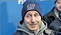  ?? N.Y. Post: Charles Wenzelberg ?? SLEEP DREAMS: Brian Cashman, before Thursday night’s Sleep Out for Covenant House, said he has been in touch with Judge in the offseason.