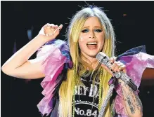  ?? KEVIN WINTER/ GETTY ?? Avril Lavigne plays Parx Casino in Bensalem on Friday.