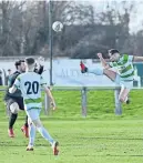  ?? ?? Sam Urquhart scores for Buckie by lobbing the ball over the goalkeeper’s head