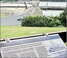  ?? Special to the Democrat-Gazette/MARCIA SCHNEDLER ?? Lake Dardanelle Lock and Dam can be viewed from Arkansas River Visitor Center.