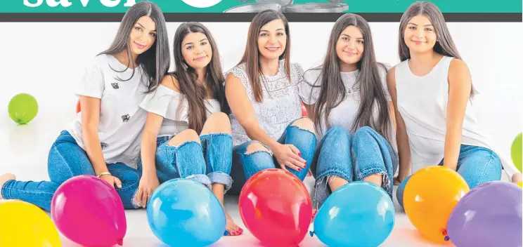  ?? Picture: Lee Bird Photograph­y ?? MAKE CONNECTION­S: Smart Financial Solutions director Fatima Dib, centre, with daughters Elyssar, 19, Zahra, 13, Jenan, 17, and Nadine, 17.