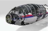  ??  ?? An image of the remains of Flight MH17