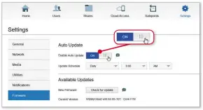  ??  ?? Make sure your NAS is set to install updates automatica­lly to reduce the risk of being hacked