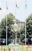  ?? DNS KATLHOLO MAIFADI ?? UNVEILING Ceremony of the statue of Emperor Haile Selassie, organised by the AU. The unveiling took place during the 32nd AU session of the heads of state at the organisati­on’s headquarte­rs in Ethiopia. |