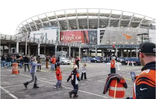  ?? NICK GRAHAM / STAFF ?? Hamilton County Commission President Alicia Reece is pushing for the NFL to take on some of the burden of the cost of renovating Paycor Stadium in Cincinnati.