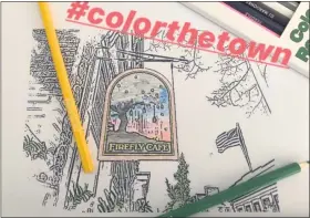  ??  ?? Firefly Cafe created downloadab­le, printable Boyertown-themed #colortheto­wn coloring pages