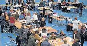 ?? Andy Kelvin ?? > The count for the Alyn & Deeside by-election count