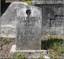  ?? ?? The headstone of World War I veteran Cleveland E. Goodwin is at Lincoln Memorial Park Cemetery, which has remains of Black veterans from the Civil War to the Iraq War.