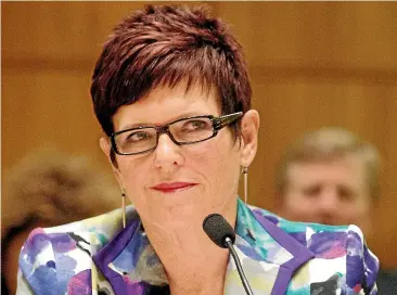  ?? KEVIN STENT/STUFF ?? Former prime minister Dame Jenny Shipley faces tough questions from a select committee regarding her connection to Mainzeal, in July last year. She has now been found liable for $6 million in damages over the constructi­on company’s collapse.