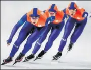  ?? REUTERS ?? ▪ Dutch women better their record set at Sochi Games.