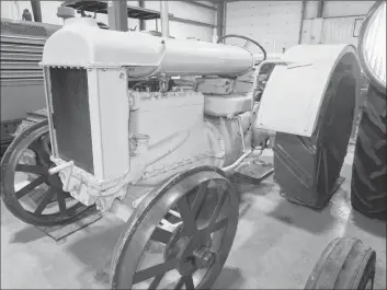  ?? PHOTO COURTESY OF THE CANADIAN TRACTOR MUSEUM ?? This Fordson tractor looks new like but it’s almost 90 years old. Sold by F. W. Robinson in Kentville in the late 1920s, the Fordson was one of the tractors that made horses and oxen obsolete in Kings County.