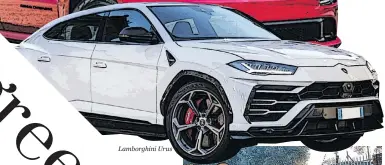  ??  ?? Lamborghin­i Urus