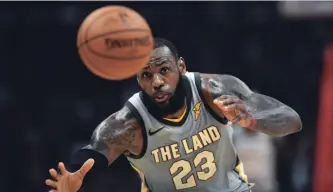  ?? ASSOCIATED PRESS FILE PHOTO ?? Cleveland Cavaliers forward LeBron James, who can become a free agents this summer, says he’s waiting for the playoffs before making any more moves.