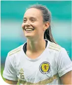  ??  ?? Scotland’s matchwinne­r Abbi Grant