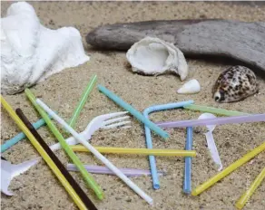  ??  ?? ABOVE 500 million straws are used by Americans daily