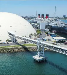  ?? AARON SAUNDERS ?? Carnival’s refit of the Long Beach, Calif., terminal is so sweeping and encompassi­ng, Aaron Saunders writes, it could set the benchmark for other terminal designs and developmen­ts.