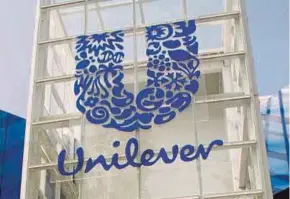  ??  ?? Unilever says it will replace 100 per cent of the carbon derived from fossil fuels in its cleaning and laundry product formulatio­ns with renewable or recycled carbon.