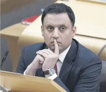  ?? PICTURE: JANE BARLOW/PA WIRE ?? Scottish leader Anas Sarwar said Labour would not grant a referendum on independen­ce