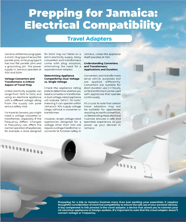 Prepping for Jamaica Electrical Compatibil­ity PressReader